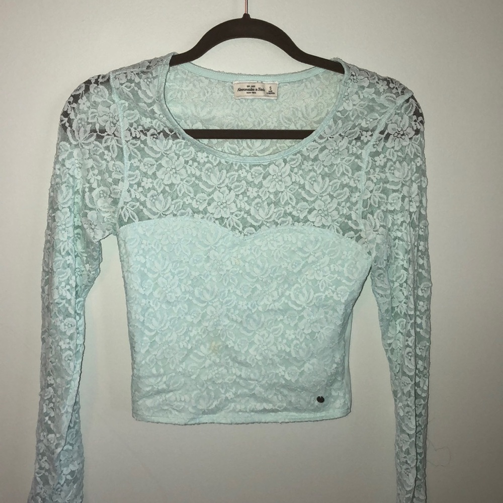Lace Abercrombie crop top